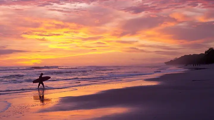 Playa Santa Teresa atardecer