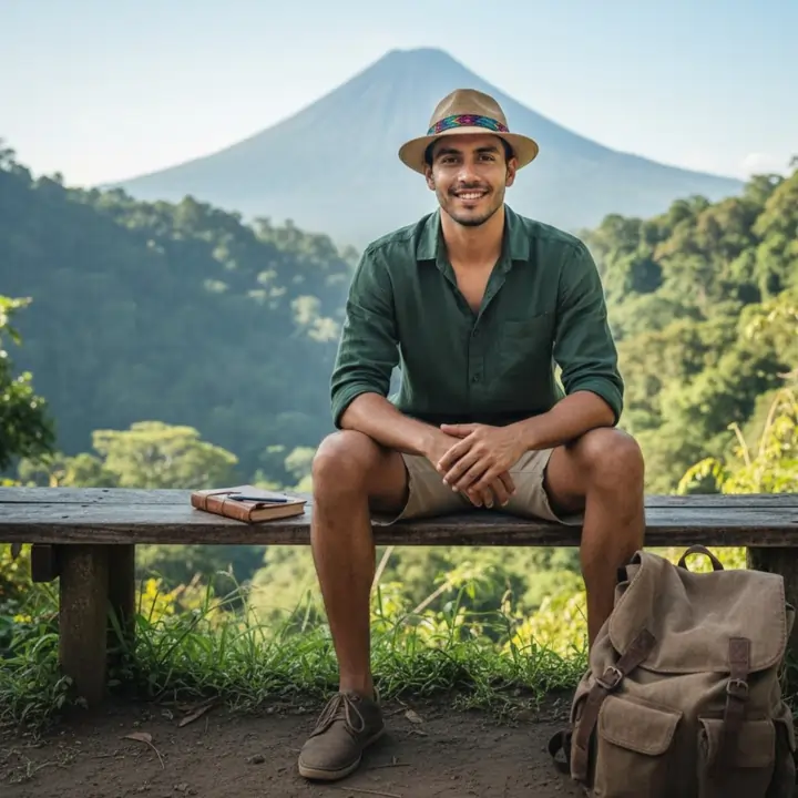 Daniel M Rojas viajando por costarica