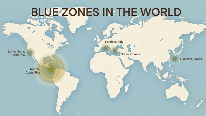 Blue zones en el mundo